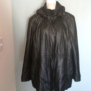 Excelled leather coat